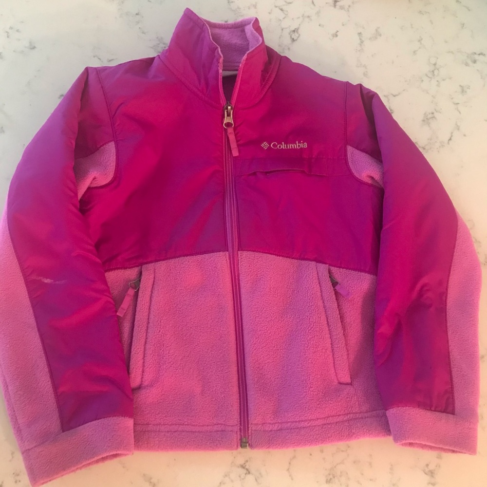 Girls Columbia fleece jacket XS